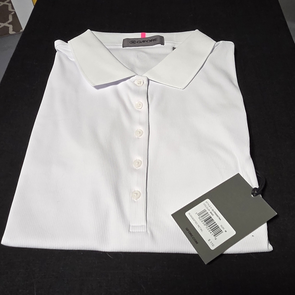 G/FORE White Polo — Bold Graphic Pack - Picture 11 of 14